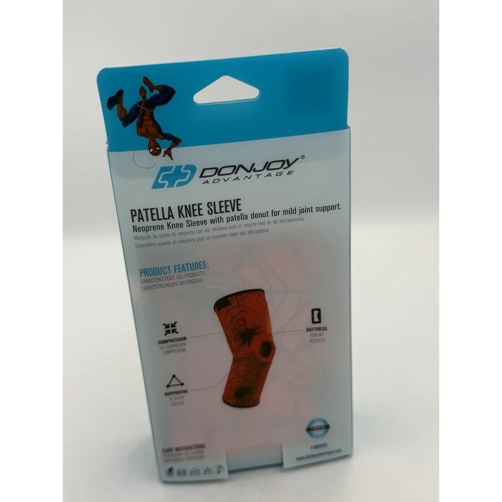 DonJoy Advantage Marvel Spider-Man Pediatric Patella Knee Sleeve Mild Support